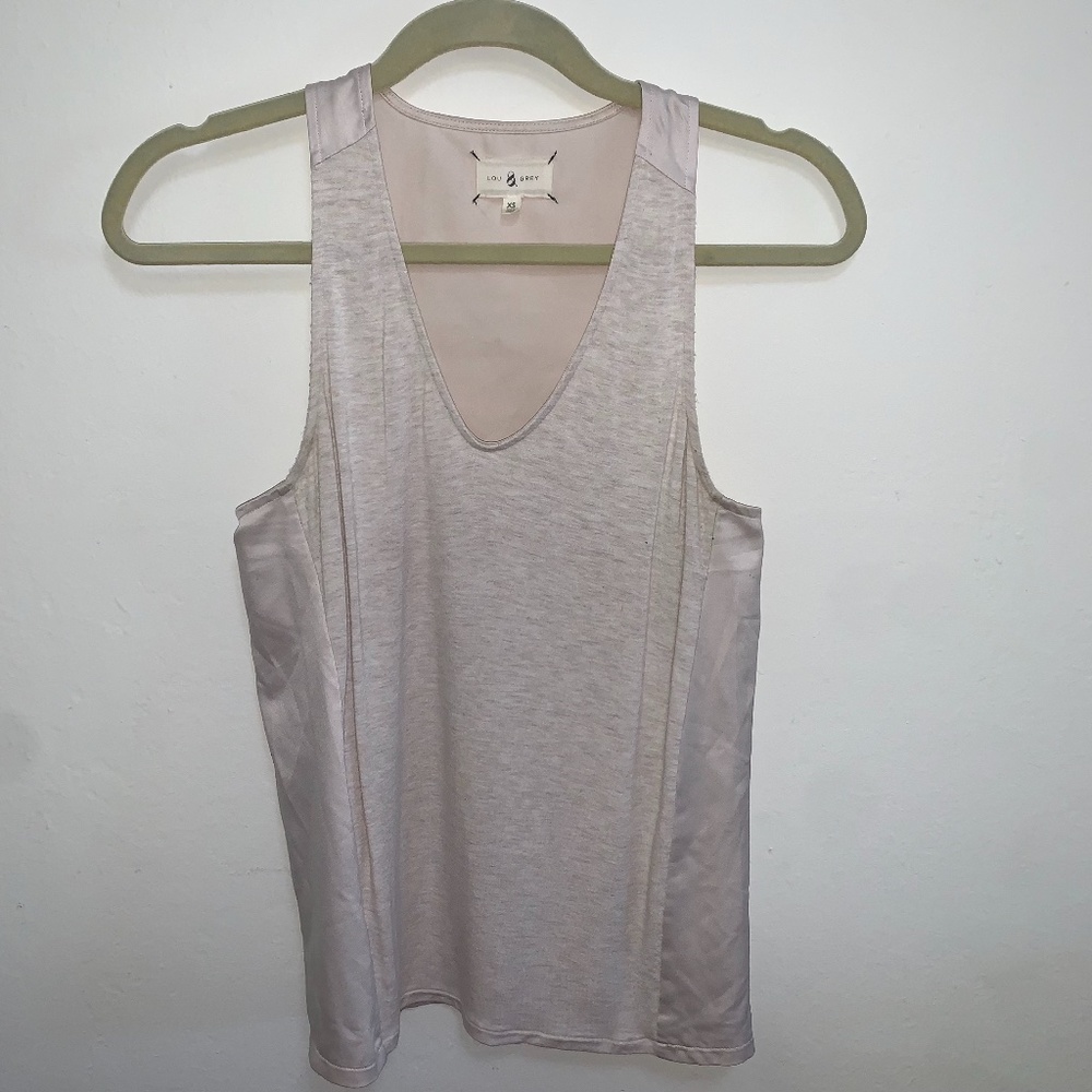 Lou & Grey Cream Sleeveless Top, Size XS